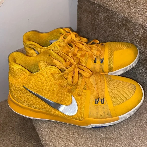 Yellow Kyrie 3s Shoes Mac And Cheese Yellow Nike Kyrie Basketball